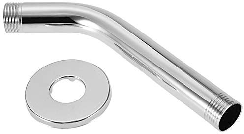 Brazo de extensión de cabeza de ducha superior, 6 pulgadas de acero inoxidable Brazo de ducha superior redondo Montaje en pared de tubo para baño Cabeza de ducha de techo