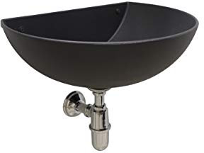 Fonderia Bongiovanni | Fontaine Murale | Model Venezia | Baignoire | avec Siphon | en Laiton Chromèe | pour Maison Jardin | Fontaine d'Exterieur