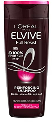 L'Oreal Elvive Full Resist Shampoo 400ml (Pack of 6)