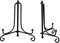 Jieddey Metall Tellerständer,2 PCS Schwarzer Eisen Tellerständer Tellerhalter Ständer für Bilder Bilderrahmen Dekorative Platte Tabletop Artworks Dekoration 5 Zoll