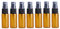 Botellas de rociador de vidrio ámbar de 10 ml, de Protable, rellenables, fragancia, perfume, muestra, frascos, envases cosméticos para viajes y salidas, ámbar, 15ml/0.5oz, Moda