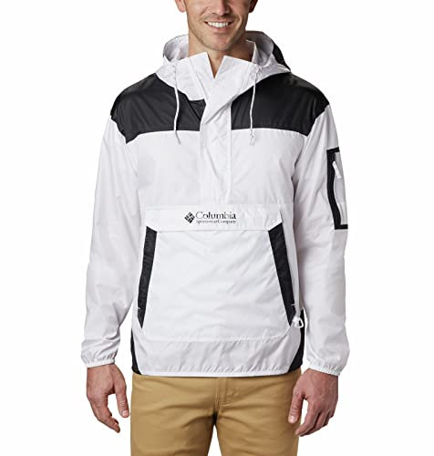 Columbia Homme Challenger Windbreaker Veste L g re Coupe Vent, White, Black, XS EU