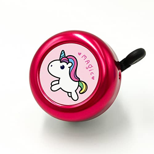 ONIPAX Fahrradklingel mit lautem Klang, Einhorn, Pinguin, Tiger, Ninja, Drache, niedlich, Cartoon, Laser,
