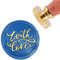 craspire Wachs-Siegel-Stempel Mit Liebe, Vintage-Siegelwachs-Stempel, Hochzeit, 30 mm, Abnehmbarer Messingkopf, Siegelstempel Mit Holzgriff Für Einladungen, Karten, Geschenkverpackung