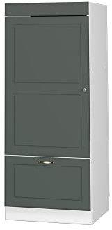 Vicco Armoire Micro-Ondes Fame-Line, Vert Or Campagne/Blanc, 60 cm
