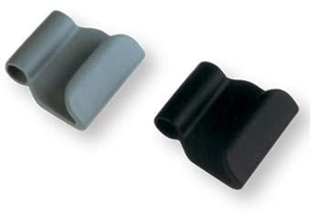 Gancio per Gommoni Chiuso - Fissaggio Copribattelli - per Corda Elastica Ø 6-8-10 mm - Accessori per Gommone Barca Kayak Canoa(Nero)