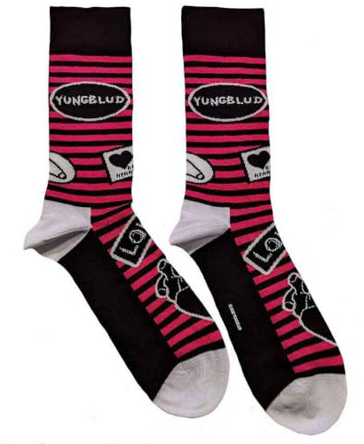 Yungblud Unisex Adult Symbols Socks (7 UK-11 UK) (Black)