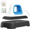 INFANT MOMENT Mini Heat Press - 7x 3.8 Transfer Machine Small Hand held Iron Press Heat for Tshirt and HTV Vinyl Projects,Easy Temperature Control with Safety Base & Auto-Off Feature(Blue)