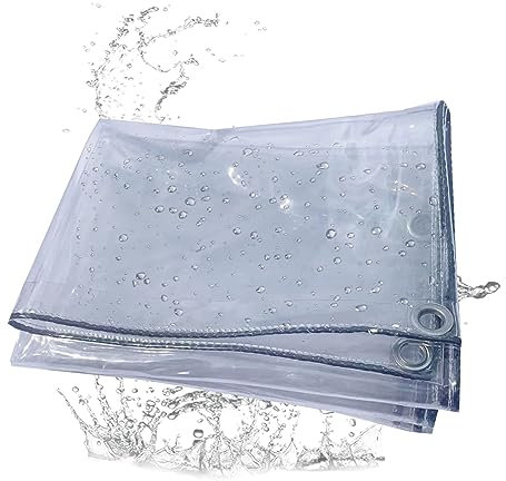 ATYUJKB Bâche Extérieur Imperméable, Pergola en PVC Durable Indéchirable, Bâche de Protection en Tissu Imperméable, pour Jardin, Piscine, Serre Balcon (0.5x1m)