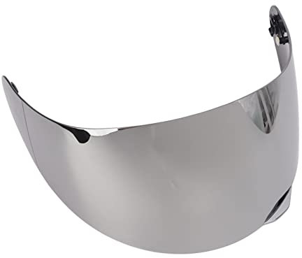 Xcello Motorradhelm-Visier, Schild Für AGV K5 S Und K3 SV – 190°-Sicht, Beschlagfrei Und Kratzfest(11.81-Silber)