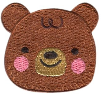 Catch the Patch Teddybär Aufnäher zum Aufbügeln 5,1 x 4,6 cm Bügelbild für Kinder Mädchen mit Lieblingstier Statement, Bügelpatch Patches Bügelflicken