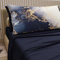 PETTI Artigiani Italiani - Lenzuola in Cotone con Federe in Stampa Digitale, Lenzuola Matrimoniali, Completo Letto Matrimoniale, Blu Notte, 100% Made in Italy