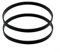 FUBESK 2 Stück Bandsäge Gummi Reifen Band Holzbearbeitung Ersatzteile für 20,3 cm und 35,6 cm Größen Bandsägen-Scrollrad, für langlebiges Gummiband für Bandsägenrad, schwarz (für 35,6 cm)