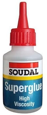 ARA CHOICE Soudal Medium/High Viscosity Super Glue Cyanoacrylate Adhesive Superglue Genuine High End Industrial Use (High (20g))