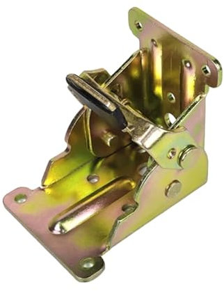 Selbstsicherndes Scharnier, 90-Grad-rastendes Klappscharnier, Metallbeinhalterungsscharnier (Color : Color zinc)