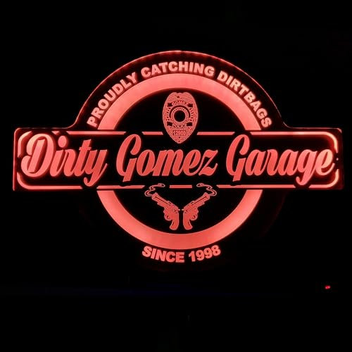 Benutzerdefiniertes Polizei LED Wandschild, Neon, Benutzerdefinierter Polizeioffizier, Holzrahmen, Acryl Wandkunst, LED Licht, Personalisierter Holzrahmen, Polizei Namensschild Heimdekoration