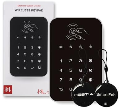 HESTIA Wireless Keypad and RFID Smart Fobs for SAFE-TECH Smart Home Security System, HS-01-WKP