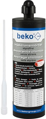 beko Injektionsmörtel 400 ml inkl. 1 Zwangsmischer 270 400