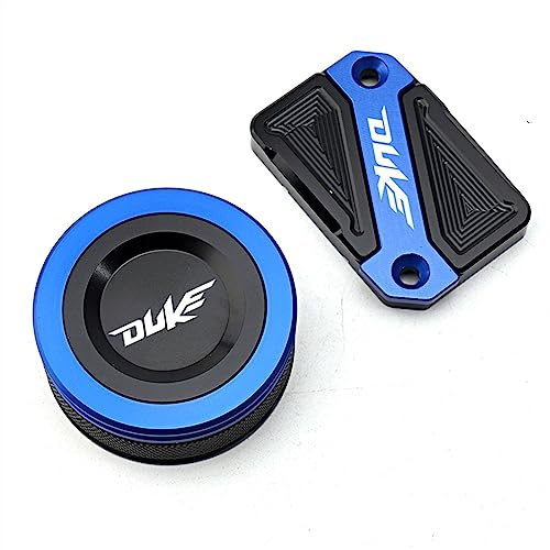 Motorrad CNC Hinten Und Vorne Brems Flüssigkeit Reservoir Kappe Zylinder Abdeckung For DUKE 390 Duke 125 Duke 200 Duke 250 2013-2022 2023 (Color : FRBC Blue)