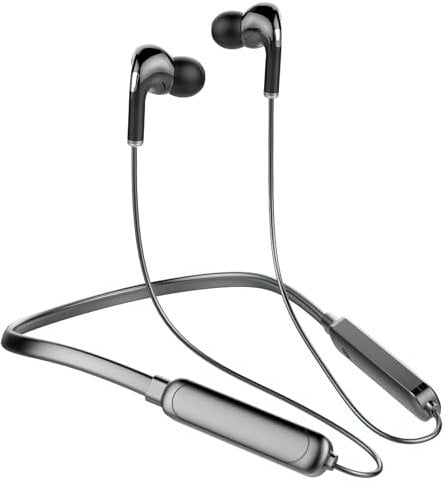 Bluetooth Earphones Wired Sport Neckband Bluetooth Headphones for Running IPX Waterproof Sweat Earphones Wireless Bluetooth Earbuds Noise Cancelling for Cycling Workout GYM Home Office Xmas Gifts