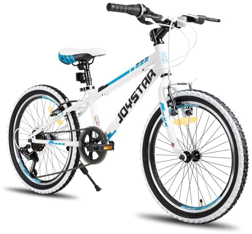 JOYSTAR Lubbock 20/24 inch Kids Bike pour garçons et Filles de 7 à 12 Ans, VTT Enfants avec Vitesses 1/7