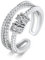 MYBELLNA Spinner Ring für Frauen Mama 925 Sterling Silber Fidget Ring für Angst für Frauen ADHS Autismus Stress Entlastung für Muttertag Geschenk (Spinner Ring-1, Anpassbar)