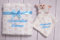 BotoBaby® GESCHENKSET Babydecke mit Namen und Datum Bestickt + Schmusetuch mit Namen ★ Geschenk ★Geburt ★ Taufe ★ (Beige - Schaf)