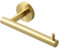 SAYAYO Toilet Roll Holder Wall Mounted Toilet Paper Holder SUS304 Stainless Steel for Bathroom Kitchen, Loo Tissue Roll Holder Round Base Style Brushed Gold, EGYT6130-G