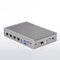 HEIGAOLAPC Fanless Mini PC, Micro Firewall Appliance 12th N100(3.4 GHz) 8GB RAM 128GB eMMC, Full-Functional USB-C Mini Computer, Mini Server, 4 Lan 2.5GbE Dual Display 4K 60Hz, WiFi BT 5.2