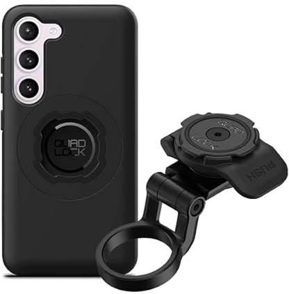Quad Lock Stem Cap Mount (Adjustable) Bike Kit with Galaxy S23 MAG Phone Case
