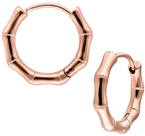 Wildcat Ohrringe - Little Basic Bamboo Hoops | Chirurgenstahl 316L - hautverträglich, langlebig, wasserfest