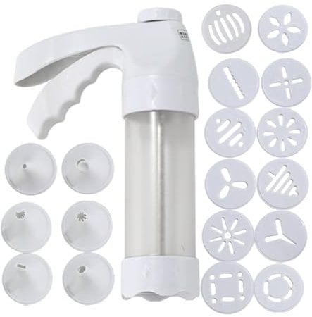 Cookie Press - Professional Cookie Press, Comfortable Grip Cookie | Adjustable Press Perfect Homemade Cookies, Durable Creative Baking, high qualitii Build Effortless Shaping for Kitchen Use