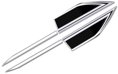 SANQIUTOU Auto Emblem Aufkleber, Abzeichen Dekoration für Audi Q5 FY 2018-2022 2023, Frontgrill Karosserie Kofferraum Dekoration Logo, Autoaufkleber Tuning,A