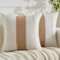 Jayusaror Kissenbezug 45x45 Braun Boho Makramee Baumwolle Leinen Kissenbezüge Sofakissen Dekorative Bauernhaus Kissenhüllen Dekokissen Kissen Modern Zierkissenbezug für Sofa Wohnzimmer 2er Set