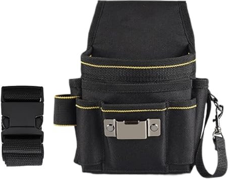Belt Tool Bag, Carpenter Tool Pouch, Compact Multi-Functional Design, Quick-Release Tear-Resistant Electrician Holster, Portable Ideal for Electrical Work, Roofing Projects