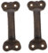 HOMSFOU 2Piezas Manijas de Tirón Vintage de Hierro para Puerta de Granero de Estilo Retro Rústico Resistente la Corrosión y Instalación