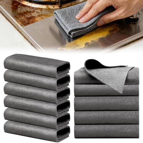 BELEVO 6 Piezas Balletas Microfibra Reutilizables Bayeta Microfibra 30x40cm Bayetas Cocina Trapos Microfibra para Limpiar Coche Ventana Cocina Vidrio Baño
