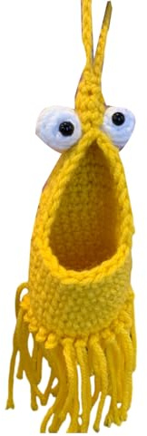 Xinsheinelry Adorable Crochet Storage Basket Craft Supplies Wall Hanging Organizers For Small Items Flowers Decorative Unique Plant Hanging Holder