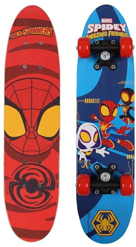 Marvel Spidey and His Amazing Friends Holzskateboard 61 cm, rutschfestes Deck, leicht und stabil, für 20–50 kg (Marvel Spidey)