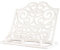 Vintage Cookbook Stand Cast Iron, Decorative Metal Cookbook Recipe Holder for Cookbooks or iPad Stands for Kitchen, White