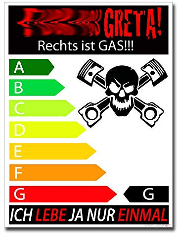 1A Style Sticker Greta Aufkleber - Fridays for Tuning Aufkleber Autoaufkleber Tuningsticker Dirty Diesel