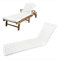 HAVE A SEAT Luxury - Liegenauflage, Auflage Gartenliege (Weiß) 200 x 60 cm, 8 cm dick, Waschbar bei 95°C, Orthopädisch, Bequeme Polsterauflage für Sonnenliege, Liegestuhl, Relaxliege