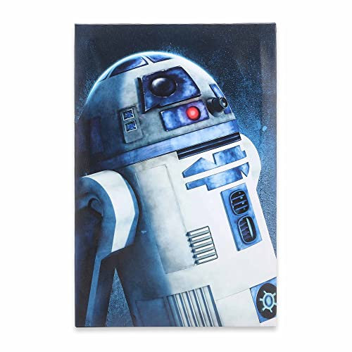 Open Road Brands Disney Star Wars: The Clone Wars R2-D2 Gemälde – Galerie verpackte Star Wars Leinwand Wanddekoration für Kinderzimmer oder Filmzimmer