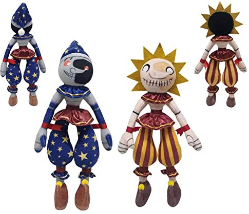 2PCS Five Nights at Freddy's Sundrop und Moondrop 28cm Security Breach Plushie FNAF Sister Location Plüschtier Puppe Dekoration Sammlung