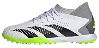 adidas Unisex Predator Accuracy.3 Turf Boots Football, Cloud White/Core Black/Lucid Lemon, 11 UK