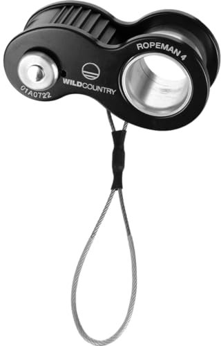 Wild Country Ropeman 4 Ascender - Lightweight Rope Clamp for Climbing, Hunting, Tree Climbing, & Rigging - Black - One Size