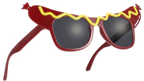 LIFKOME Partybrille Mit Hotdog Make-up-brille Für Maskerade Leichte Tanzparty-brille Als Accessoire Für Hawaii-partys