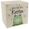 Frosch Spardose aus Holz mit Spruch Her mit den Kröten EIN buntes Sparschwein zum Sparen Teenager süße Kawaii Sparbüchse Kinder Comic Kinderzimmer witziges niedlich Kröte