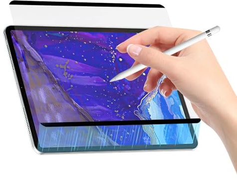 RAUWIZX iPad Abnehmbare magnetische Saugart Papierfolie für iPad Air4/Air5 11 Zoll, iPad 12,9 Zoll (2022/2021/202/2018), iPad 10. Generation 11 Zoll, Malfolie, abnehmbar, wiederverwendbar, matt
