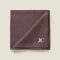 Serviette Aus Leinen Und Baumwolle Personalisierbarer Personalisiert Mit Vornamen-Stickerei, Text (Aubergine)